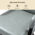 Joseph Modern Task Faux Leather Chair with Tilt Lock and Center Tilt by HULALA HOME
