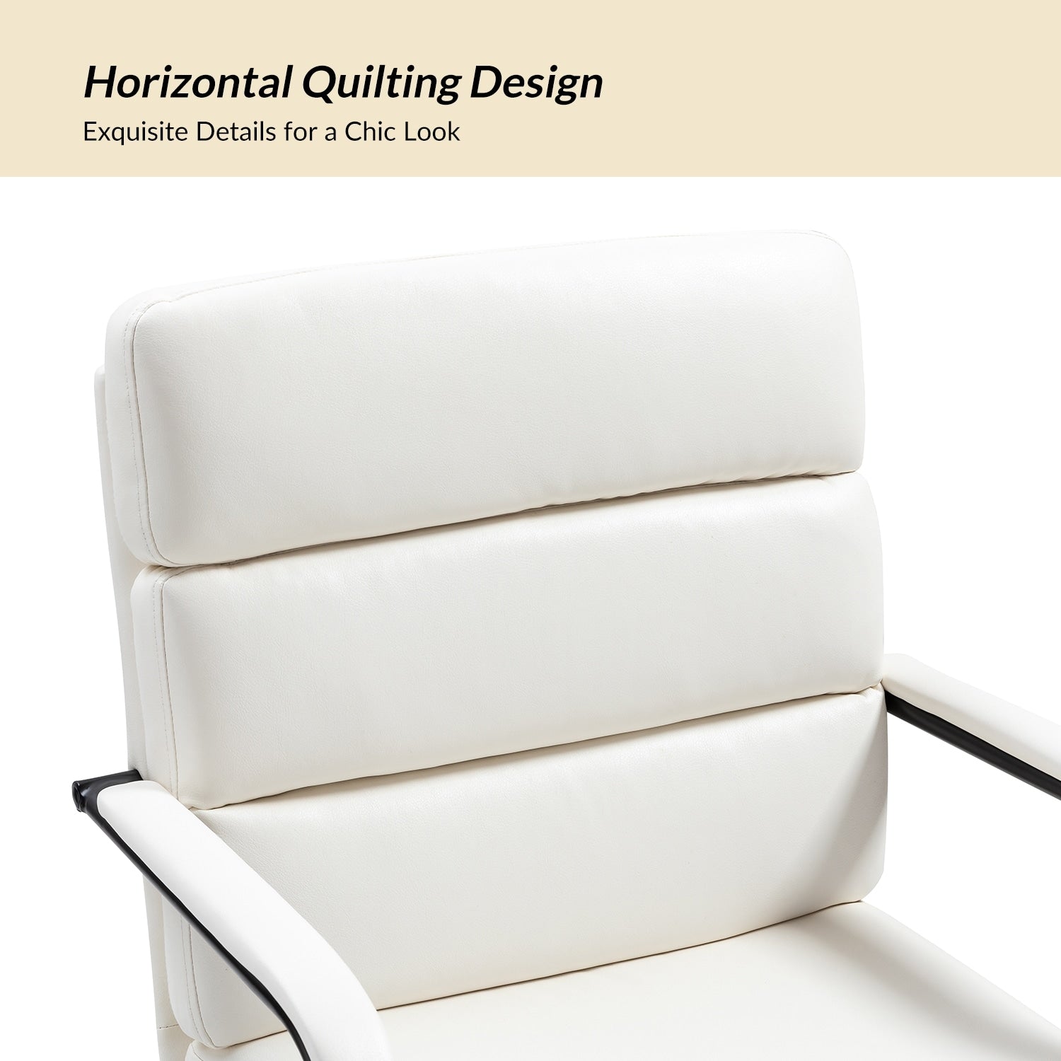 Joseph Modern Task Faux Leather Chair with Tilt Lock and Center Tilt by HULALA HOME