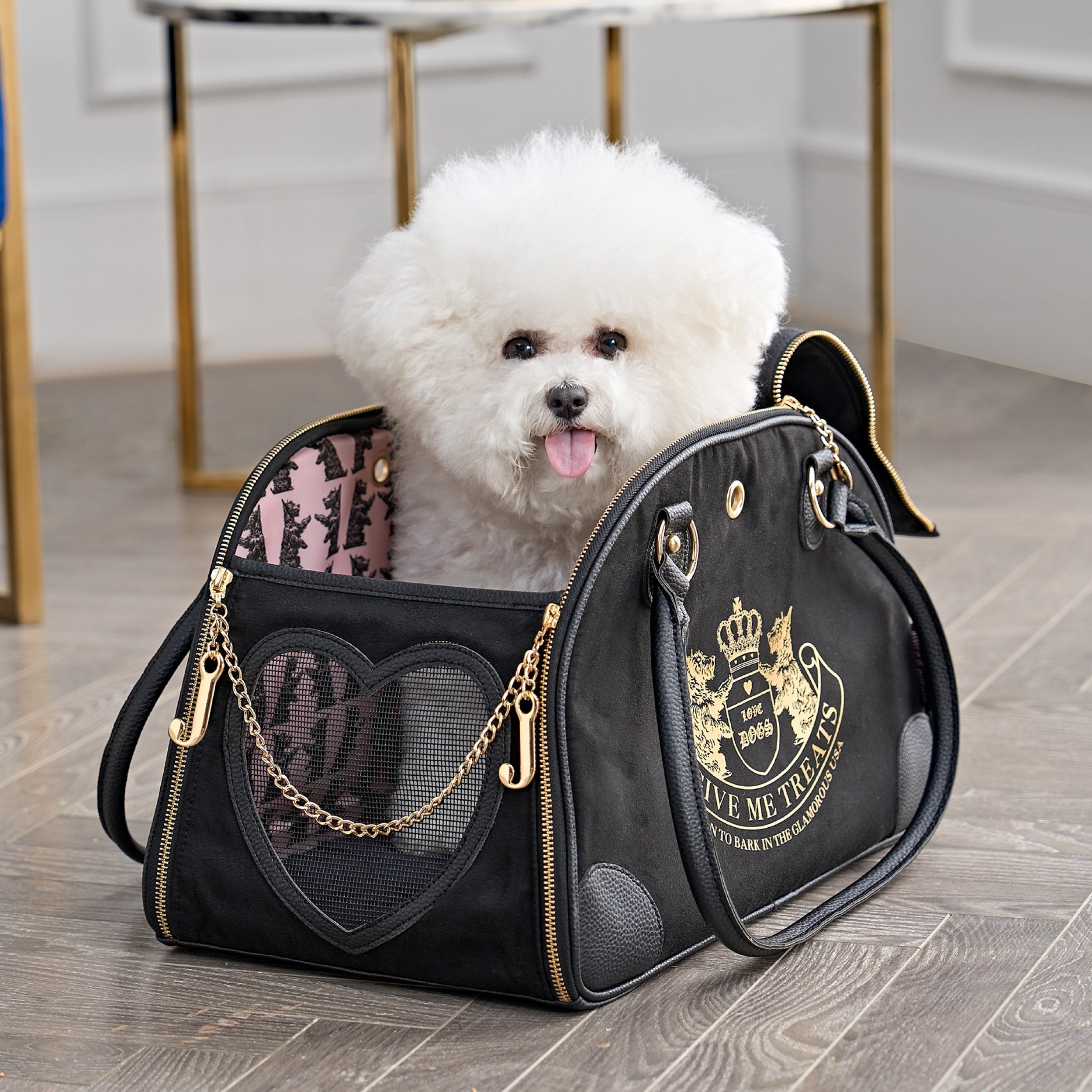 Juicy Couture Give Me Treats Pet Carrier - Stylish Travel Bag