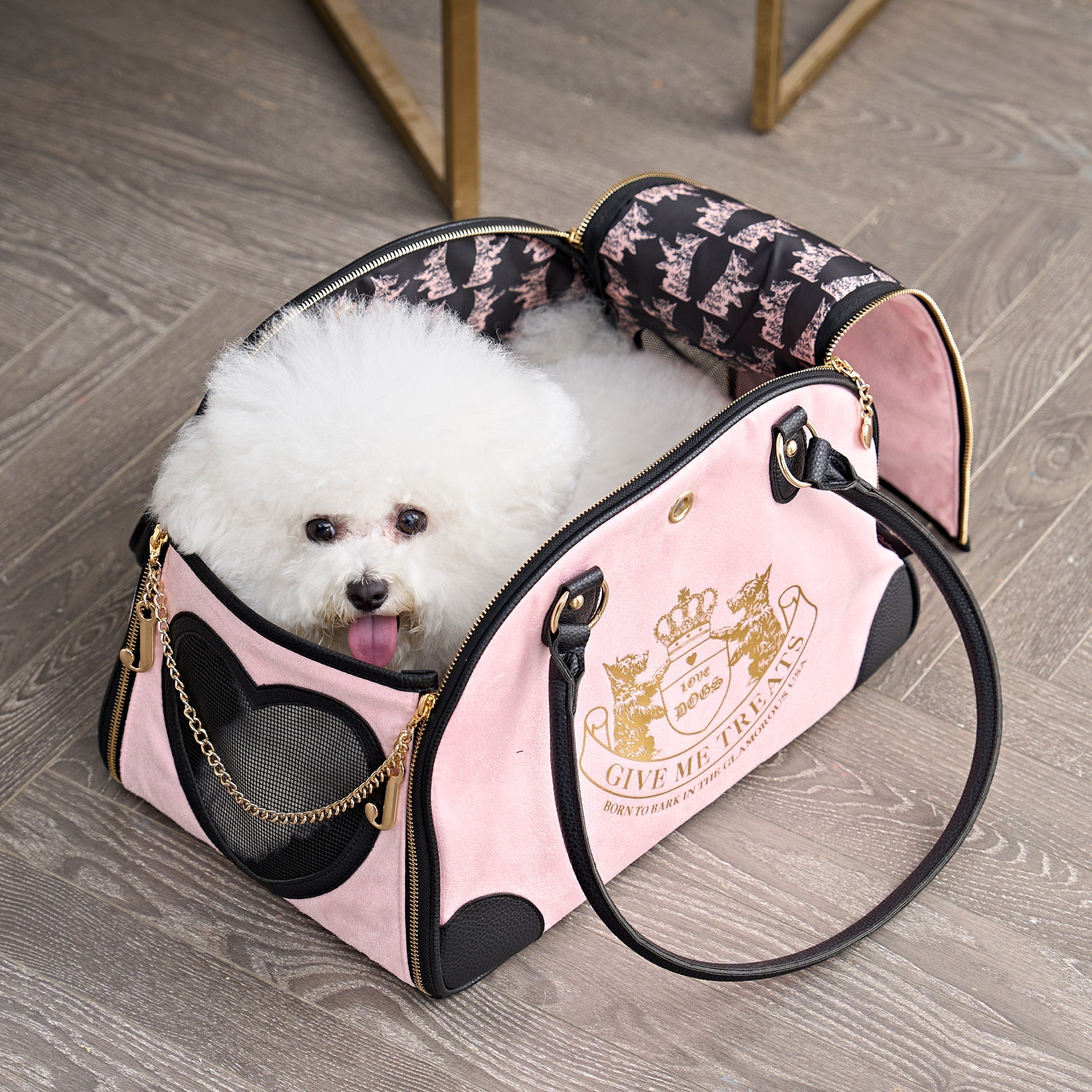 Juicy Couture Give Me Treats Pet Carrier - Stylish Travel Bag