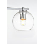 Julian 1 Light Black and Clear Bath Sconce