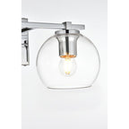 Julian 1 Light Black and Clear Bath Sconce