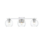 Julian 1 Light Black and Clear Bath Sconce