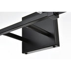 Julian 1 Light Black and Clear Bath Sconce