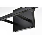 Julian 1 Light Black and Clear Bath Sconce