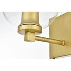 Julian 1 Light Black and Clear Bath Sconce