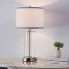 KAWOTI 23.25 Touch Control Table Lamp Set with USB Port and Bulbs