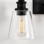 KAWOTI 4-Light Bathroom Vanity Light with Glass Shade