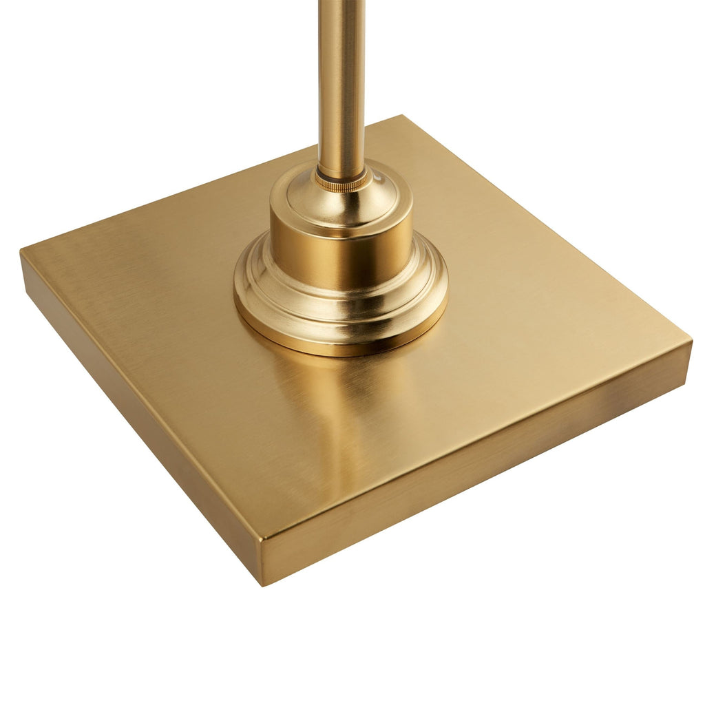 KAWOTI 60.5'' 2-Light Floor Lamp with Empire Fabric Shade