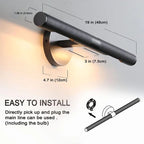 KAYLA Modern Wall Sconces, Brass Wall Mounted Lights, Bathroom Wall Picture Light for Living Room, Indoor Sconce Lighting - N/A