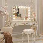 Keonjinn LED Makeup Hollywood Vanity Mirror with 15/18 LED Lights