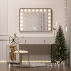 Keonjinn LED Makeup Hollywood Vanity Mirror with 15/18 LED Lights