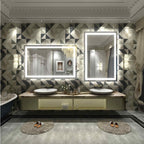 KIOTEE Super Bright Anti-fog LED Bathroom Mirror with Backlit and Front Lighting 3-Year Warranty