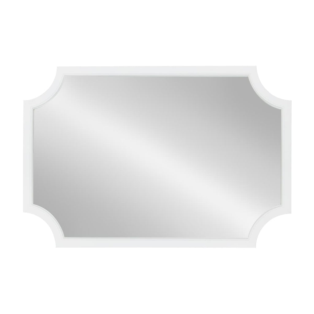 Kate and Laurel Hogan Scalloped Wood Framed Mirror