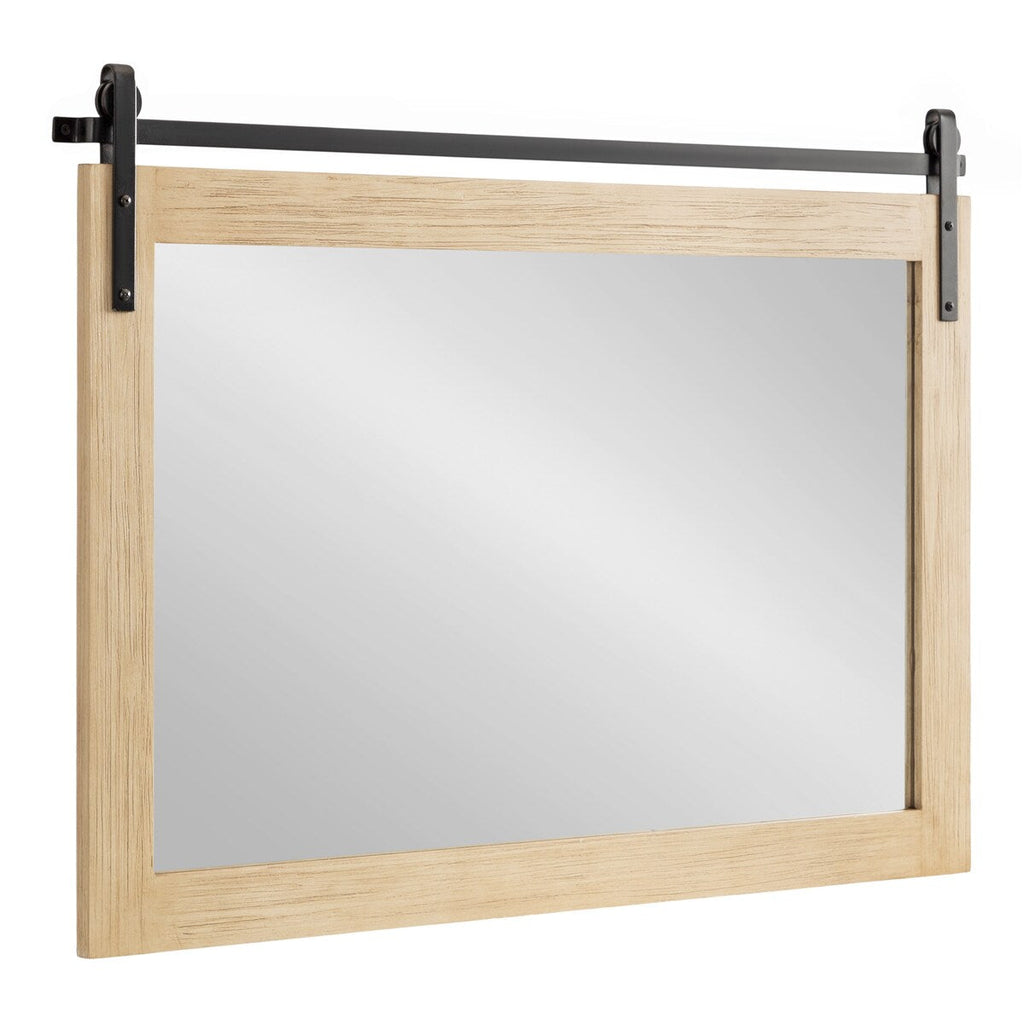 Kate and Laurel Cates Rustic Rectangular Wall Mirror