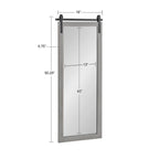 Kate and Laurel Cates Rustic Rectangular Wall Mirror