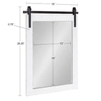 Kate and Laurel Cates Rustic Rectangular Wall Mirror