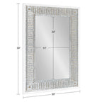 Kate and Laurel Deely Wood and Metal Wall Mirror