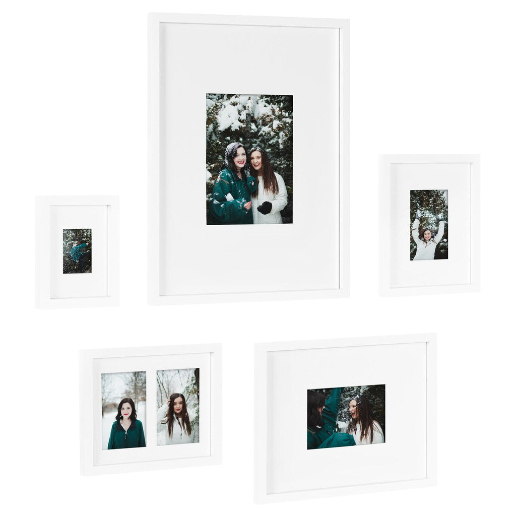 Kate and Laurel Gallery Wall Matted Picture Frame Set