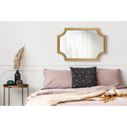 Kate and Laurel Hogan Scalloped Wood Framed Mirror