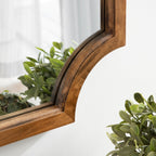 Kate and Laurel Hogan Scalloped Wood Framed Mirror
