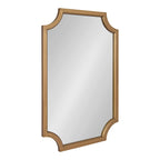 Kate and Laurel Hogan Scalloped Wood Framed Mirror