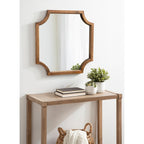 Kate and Laurel Hogan Scalloped Wood Framed Mirror