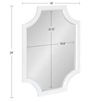 Kate and Laurel Hogan Scalloped Wood Framed Mirror