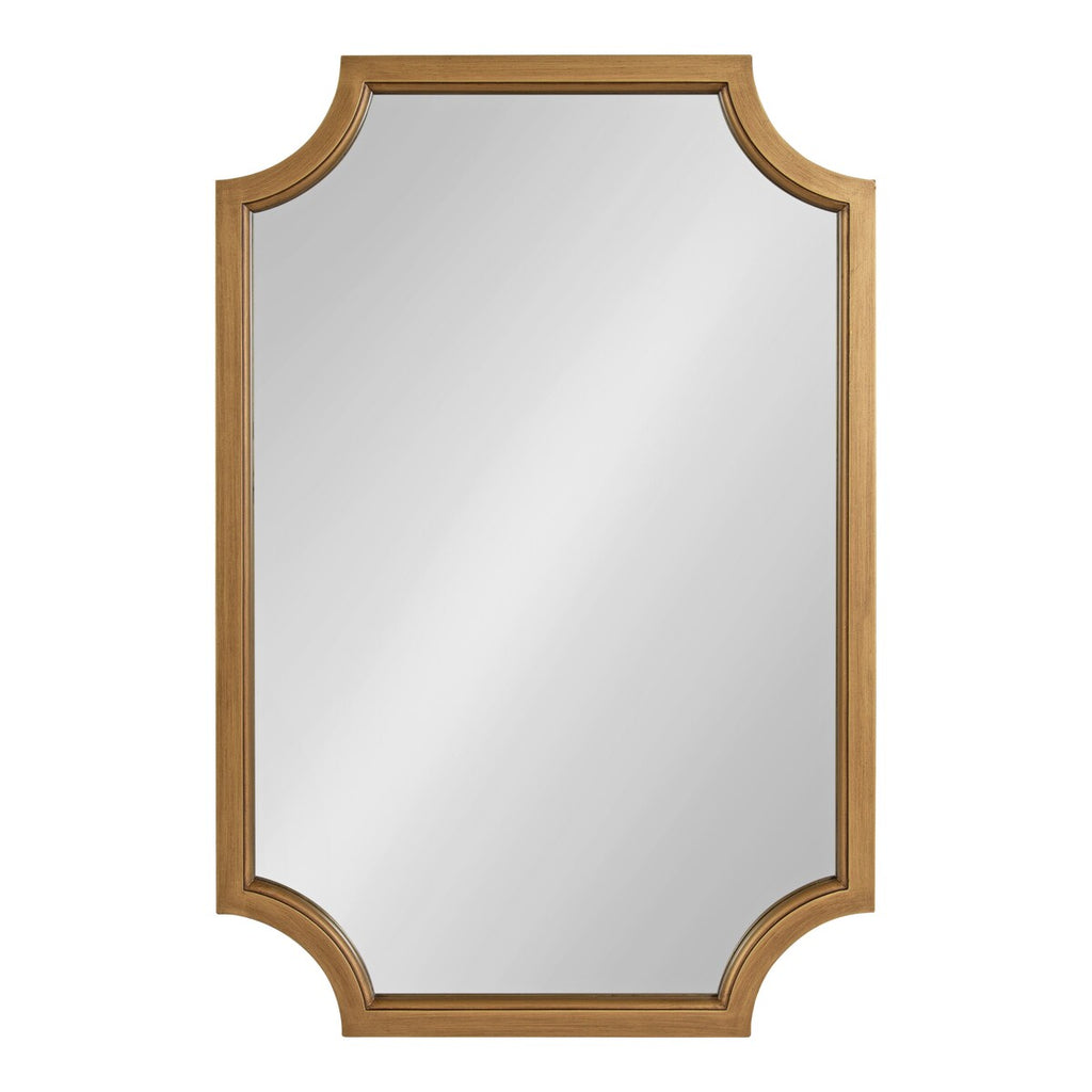 Kate and Laurel Hogan Scalloped Wood Framed Mirror