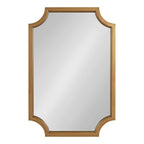 Kate and Laurel Hogan Scalloped Wood Framed Mirror