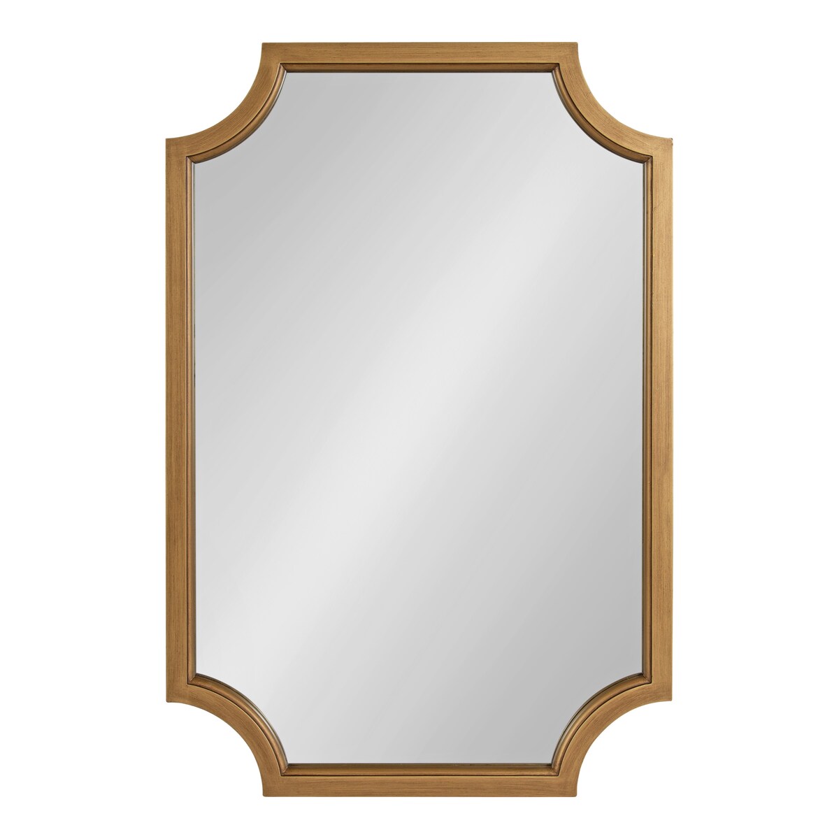 Kate and Laurel Hogan Scalloped Wood Framed Mirror