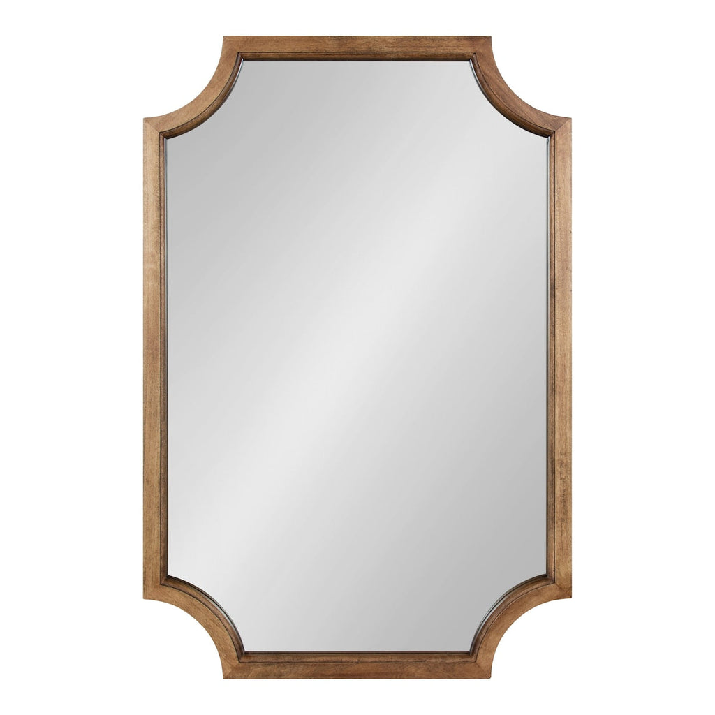 Kate and Laurel Hogan Scalloped Wood Framed Mirror