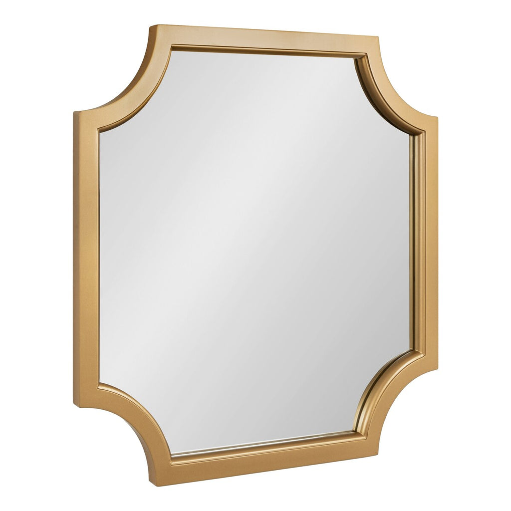 Kate and Laurel Hogan Scalloped Wood Framed Mirror