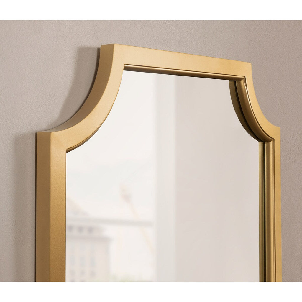Kate and Laurel Hogan Scalloped Wood Framed Mirror