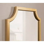 Kate and Laurel Hogan Scalloped Wood Framed Mirror