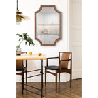 Kate and Laurel Hogan Scalloped Wood Framed Mirror