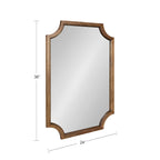 Kate and Laurel Hogan Scalloped Wood Framed Mirror