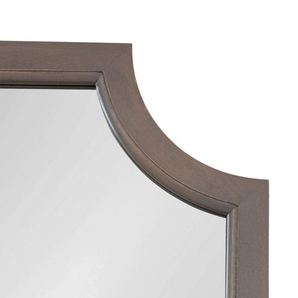 Kate and Laurel Hogan Scalloped Wood Framed Mirror