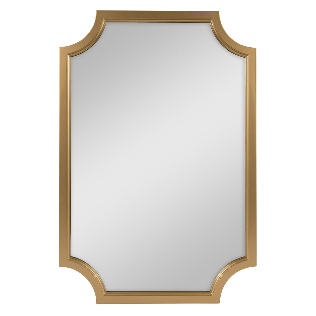 Kate and Laurel Hogan Scalloped Wood Framed Mirror