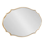 Kate and Laurel Leanna Scalloped Oval Wall Mirror