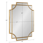 Kate and Laurel Minuette Traditional Decorative Framed Wall Mirror