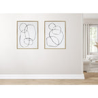 Kate and Laurel Sylvie Modern Circles Framed Canvas Set by Teju Reval