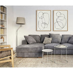 Kate and Laurel Sylvie Modern Circles Framed Canvas Set by Teju Reval
