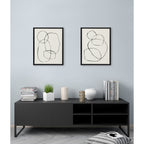 Kate and Laurel Sylvie Modern Circles Framed Canvas Set by Teju Reval