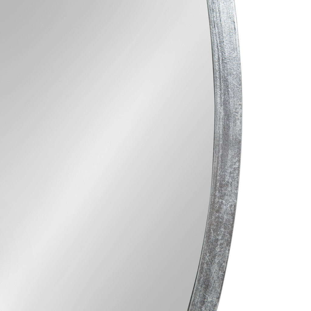 Kate and Laurel Travis Round Wood Accent Wall Mirror