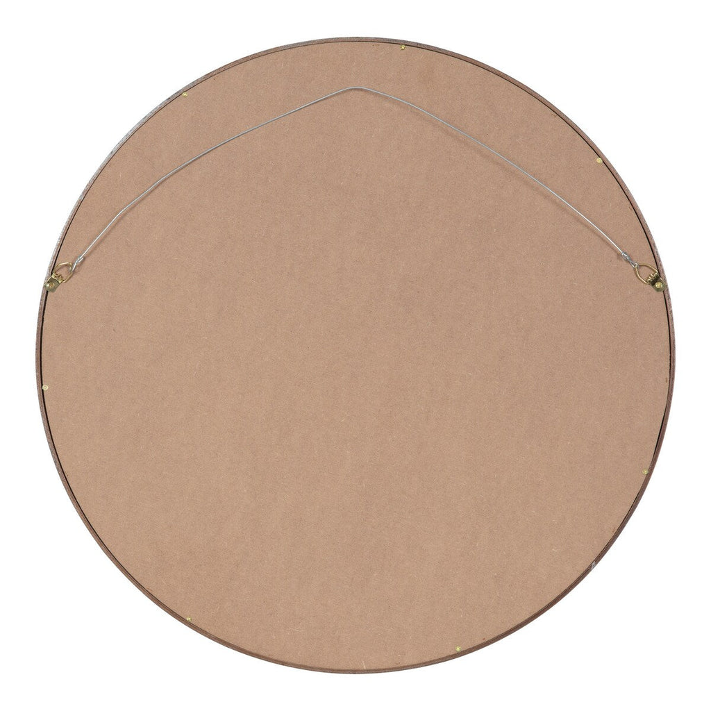 Kate and Laurel Travis Round Wood Accent Wall Mirror