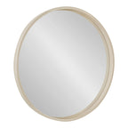 Kate and Laurel Travis Round Wood Accent Wall Mirror