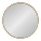 Kate and Laurel Travis Round Wood Accent Wall Mirror