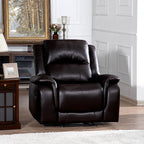 Leather Manual Recliner Sofa Collection for Living Room Leather Reclining Furniture for Home Office Living Room