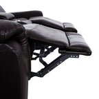 Leather Manual Recliner Sofa Collection for Living Room Leather Reclining Furniture for Home Office Living Room